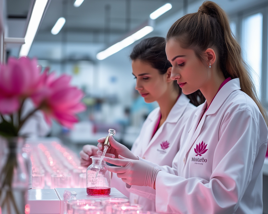 women scientist making MONTARBO skincare 